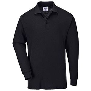 Portwest Poloshirt met lange mouwen Kleur: Zwart Maat: XSmall B212BKRXS