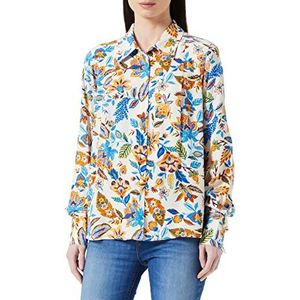 Part Two Sabila Relaxed Fit T-shirt voor dames, Blue Craft Flower