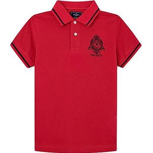 Hackett London Heritage Logo Polo T-shirt voor kinderen, paars, 11 jaar, Mauve