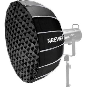 NEEWER 65 cm zeshoekige parabolische lichtbak, snel/opvouwbaar als paraplu met Bowens-standaard, metalen schoonheidskan, diffusers, rooster/tas voor CB200B, CB60, MS60B,
