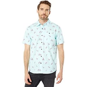 Hurley ORG Windansea Ss T-shirt voor heren, Blauwgroen