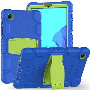 Samsung Galaxy Tab A7 Lite 8,7 inch Full Cover met standaard, 3 lagen, stootvast, Galaxy Tab A7 Lite 2021, hoes case cover voor Samsung Galaxy Tab A7 Lite 2021, blauw + groen