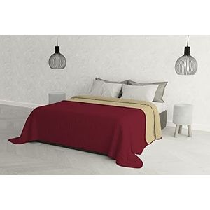MB HOME ITALY Elegant"" zomerdekbed, bordeaux/crème, 260 x 270 cm