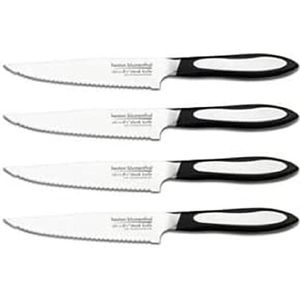 Grunwerg Heston Bloemenhals steakmes met messen 4,5 inch (11,9 cm), edelstaal, golfrand