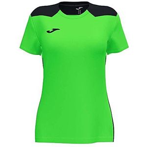 Joma Championship Vi T-shirt voor dames, neongroen/zwart