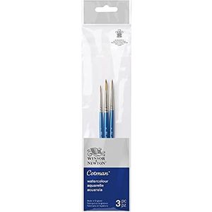 Winsor & Newton Cotman Penseel Korte Steel Set van 3 V.1