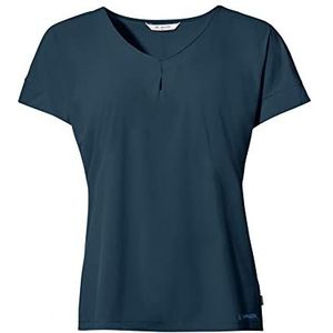 VAUDE Skomer Dames V-hals T-Shirt, Dark Sea