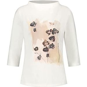 Taifun T-shirt pour femme, Imprimé blanc cassé, 40