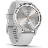 Garmin Vívomove Trend Hybride Smartwatch – zilver met lichtgrijze armband