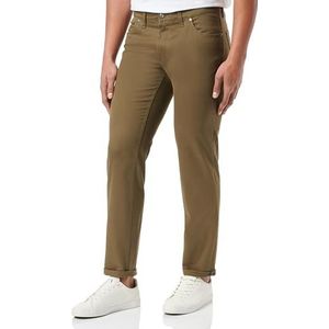 Eurex by Brax Luke Cotton Blue Comfort Pantalon pour homme, 34, 46 W/32 L, vert, 46W / 32L