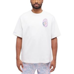 MUSTANG Collab T-shirt voor heren, uniseks, WHISPER WHITE 2013, M