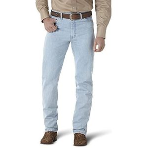 Wrangler Originele cowboy-fit jeans voor heren, Goud Gesp Bleach