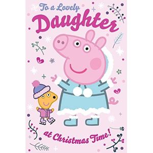 Danilo Promotions Peppa Pig Kerstkaart voor meisjes, meerkleurig