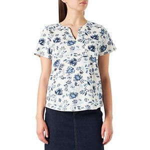 Part Two Gesinapw Ts T-shirt voor dames, relaxed fit, Blauwe ornament print