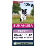 Eukanuba - Rijk aan lam en rijst voor puppy's - Gevoelige spijsvertering - DHA en calcium - Bevordert de groei - Zonder GMO, conserveermiddelen, kunstmatige aroma's - 12kg