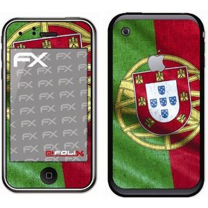 Displayschutz@FoliX - AtFoliX voetbal 2012 skin sticker Portugal vlag voor Apple iPhone 3G