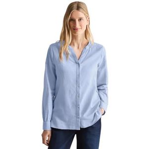 Cecil B345311 Oxford damesblouse, Cool lichtblauw, M