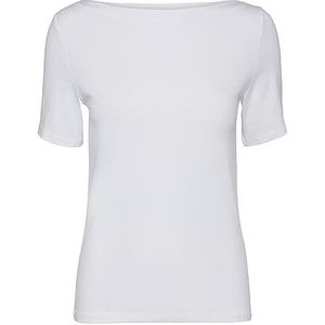 Vero Moda VMPANDA MODAL S/S TOP GA NOOS dames shirt, wit (bright white), L