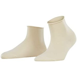 FALKE Cotton Touch W SSO dunne effen 1 paar korte damessokken (1 stuk), Beige (Cream 4011) nieuw - milieuvriendelijk