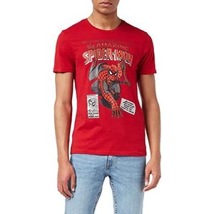 Marvel MEMARCOTS100 T-shirt voor heren, rood, S, Rood