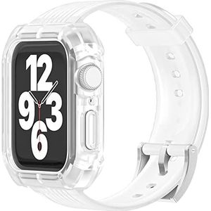 Lysun Vervangende armband van zachte siliconen, waterdicht, voor Apple Watch 45 mm, 44 mm, 42 mm, vervangende armband voor iWatch Series 7/6/5/4/3/2/1/SE