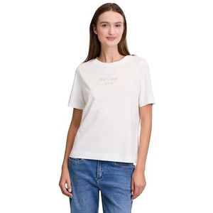 Cartoon T-shirt pour femme, Patch crème/argenté, 36