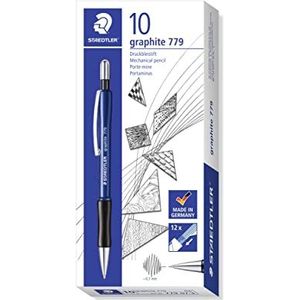 STAEDTLER STAEDTLER 779 07-3 Vulpotlood, grafiet, gevuld met B-vullingen, diameter 0,7 mm, kleur schacht: blauw