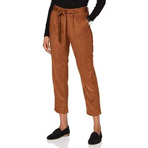 s.Oliver Dames velours broek regular fit, Bruin