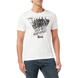 cotton division T-shirt voor heren, Wit.
