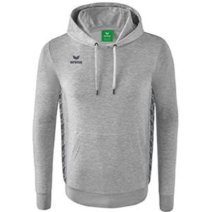 Erima Essential Team Basic Hoodie voor heren, lichtgrijs gemêleerd/lichtgrijs