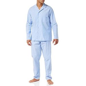 HOM, Normandy, lange pyjama, heren, blauw en wit