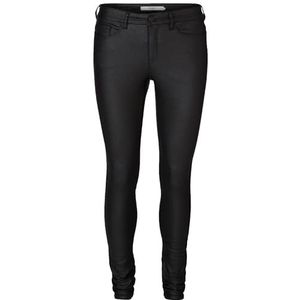 VERO MODA Vmseven NW SS Smooth Coated Pant Tall, zwart - Details: gecoat, S / 36L, zwart. Details: gecoat