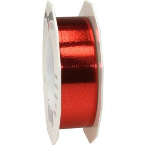 C.E. Pattberg Mexico Cadeaulint in metallic rood, 25 m spoel voor verpakking, 25 mm breed, accessoires voor decoratie en knutselen, cadeaulint, voor elke gelegenheid