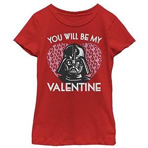 Star Wars You Will Darth Girls T-shirt met korte mouwen rood, Rood