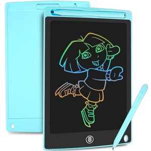 HOMESTEC Kleurrijk lcd-schrijfbord, 21,6 cm tekenbord, grafisch tablet, sleutelslot, handschrift, doodle, tekenpad, kinderen, speelgoed, cadeaus voor jongens en meisjes (blauw)