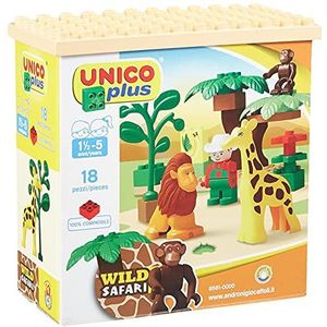 Unico Bouwblokken Safari 18-delig