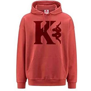 Kappa - Sweatshirt met capuchon met grote Authentic voor heren – bruin – maat S, lichtbruin, S, Lichtbruin