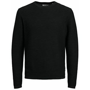 Jack & Jones JJEWIND ronde hals Knit Crew Neck Noos heren, zwart.