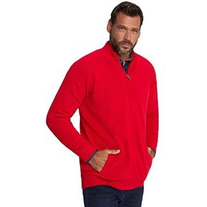 JP 1880 Cardigan en tricot pour homme - Grandes tailles - Taille L - 8XL - Col montant - Fermeture éclair 812852, Noir, 5XL