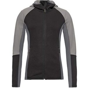 HEAD Layla Midlayer voor dames, met ritssluiting, zwart/antracietgrijs