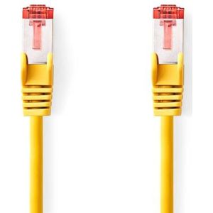 NEDIS Câble Cat 6 - Fiche RJ45 - Fiche RJ45 - S/FTP - 5 m - Rond - LSZH - Jaune - Label