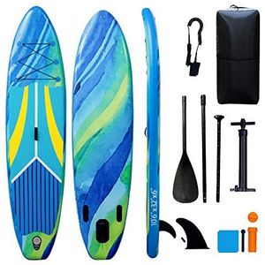 TIGERXBANG SUP Board Stand Up Paddle Board | 320 x 82 x 15 cm | 305 x 82 x 15 cm | voor volwassenen en kinderen | complete ISUP surfset