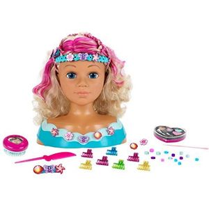 Theo Klein 5398 Princess Coralie Kappers- en make-uphoofd ""Mariella"", met kapperssieraden en cosmetica, speelgoed voor kinderen vanaf drie jaar