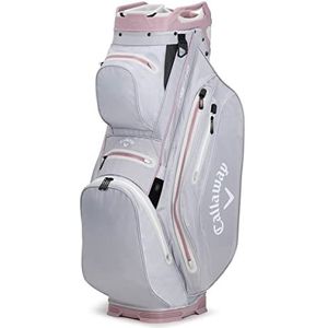 Callaway Golf ORG 14 HD waterdichte tas voor golfwagen (versie 2023), zilver/roze