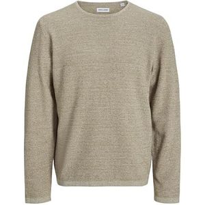 JJEGEORGE NOOS Knit Crew Neck Noos, Coriandre/détail : w. Cloud Dancer, L