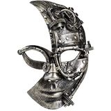 Boland 54524 - Sciencefiction Radarpunk-masker, steampunk gezichtsmasker, oogmasker met elastiek, kostuumaccessoires voor carnaval, Halloween en themafeest voor uniseks - volwassenen