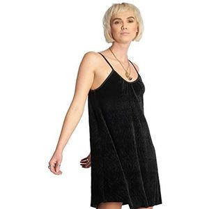 Urban Classics Korte jurk S - Velvet Slip zwart