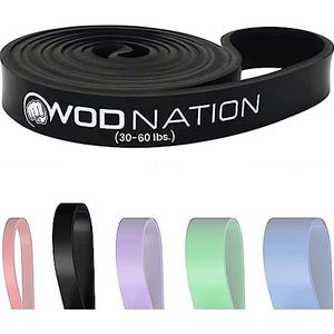 WOD Nation Weerstandsbanden voor mannen en vrouwen - Dikke oefenband - Rekbare banden voor oefeningen, krachttraining, yoga, stretching, trekhulp, pilates (13-27 kg weerstand, 13-27 kg,