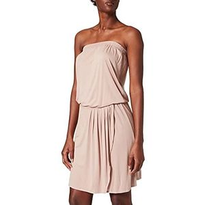 Urban Classics Dames viscose korte jurk, douchekrose