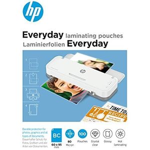HP Everyday 9157 lamineerfolie voor visitekaartjes, 80 micron, transparant, glanzend, 100 stuks